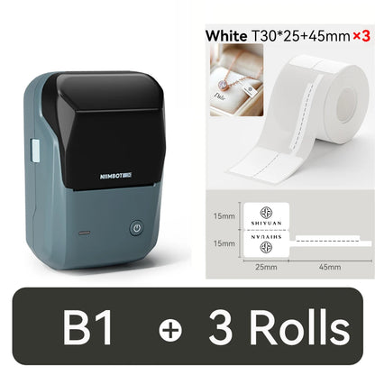 NIIMBOT B1 Portable 2-Inch Thermal Label Printer – Mini Bluetooth Sticker & Adhesive Tape Printer for Smartphones & PC