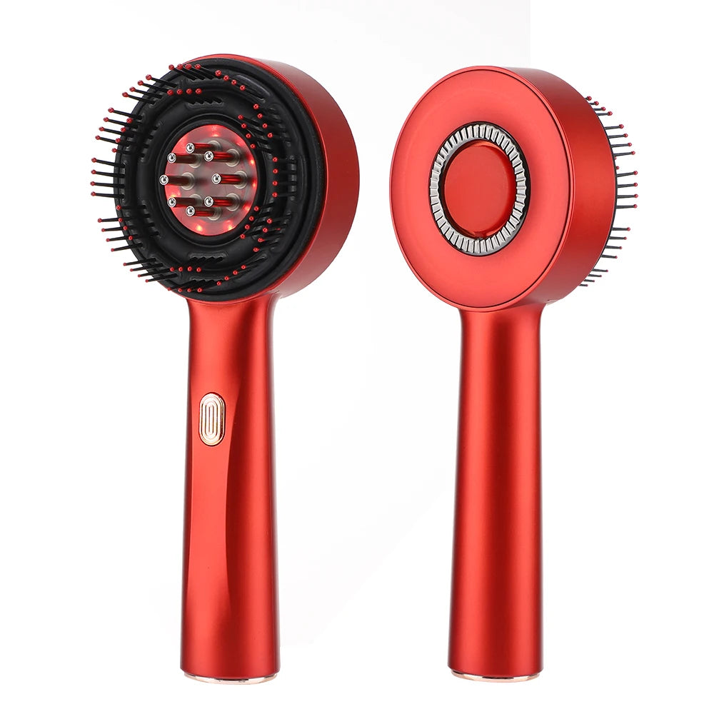 Electric Vibration Massage Comb – Red Light Therapy Scalp Brush for Hair Growth & Anti Hair Loss