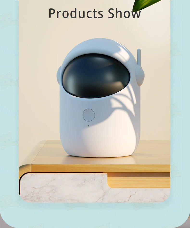 Automatic Laser Cat Toy – Rechargeable Interactive Pet Teaser with Auto-Rotation & Fast/Slow Modes