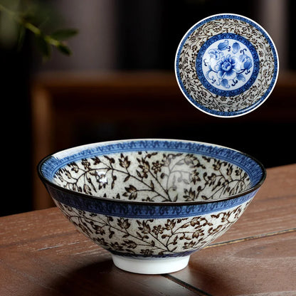 Kitchen Single Tea Cups Latest Design Traditional China Drinking Tea Cups Blue White Utensils Tazas De Té House Accessories