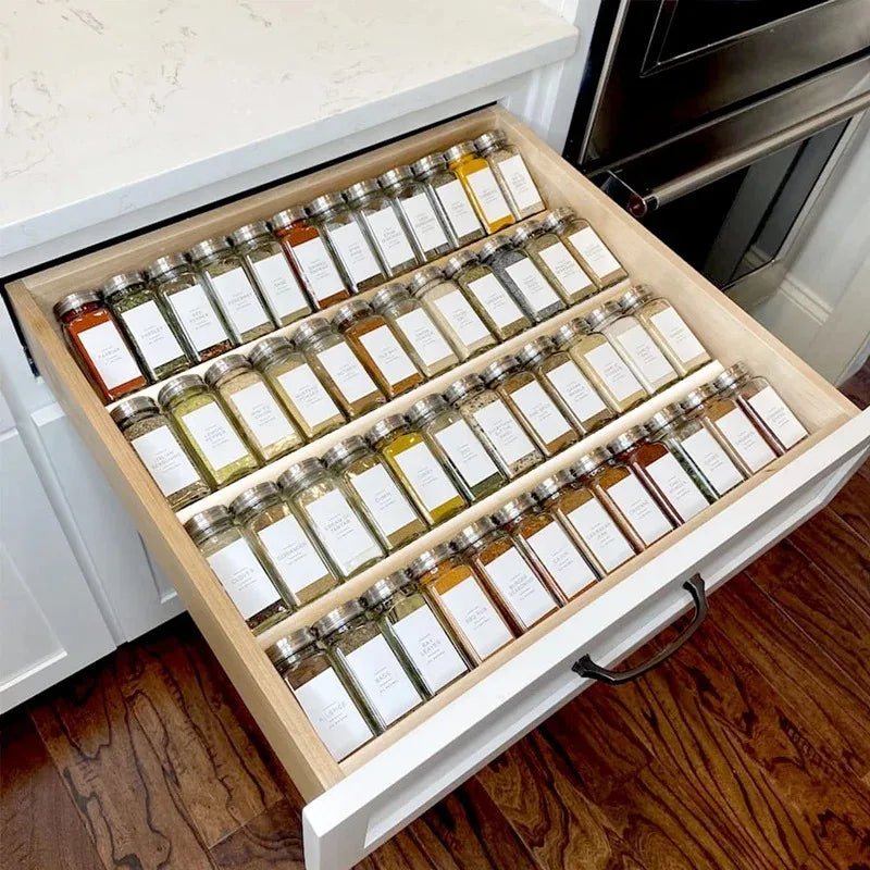 Kitchen Spice Rack Seasoning Jar Drawer Display Storage Rack, Household Cosmetics Lipstick Storage Rack Display Rack