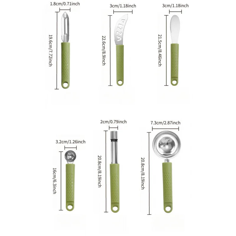 Kitchen Tool Set Pizza Tools6Set，Baking Tools Household Peeler Bottle Opener Kitchen Supplies