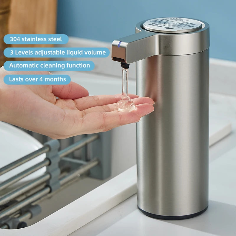 Automatic Touchless Soap Dispenser – Smart Sensor Kitchen & Bathroom Soap Machine, 304 Stainless Steel