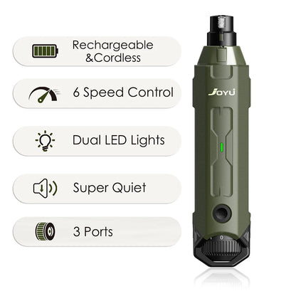 6-Speed Electric Dog Nail Grinder – Super Quiet Rechargeable Pet Nail Trimmer