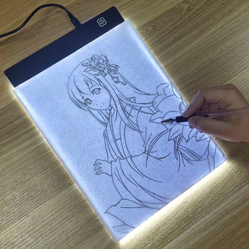 LED Drawing Copy Pad – 3-Level Dimmable Light Board for Kids, Animation Painting Educational Toy