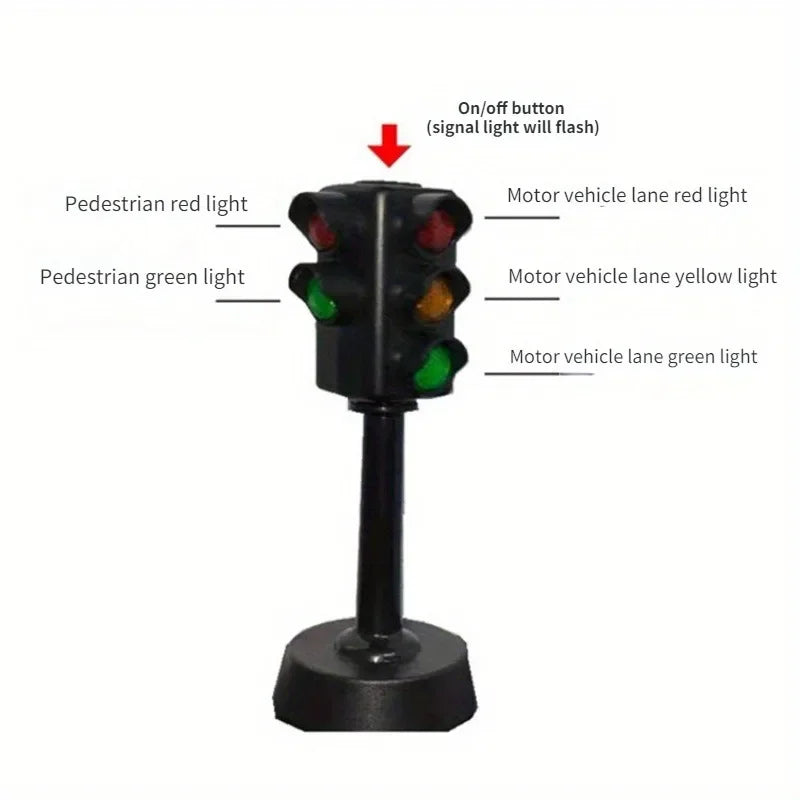 Mini Traffic Light Toy – Kids’ Road Safety Puzzle & Educational Traffic Sign Set
