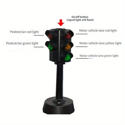 Mini Traffic Light Toy – Kids’ Road Safety Puzzle & Educational Traffic Sign Set
