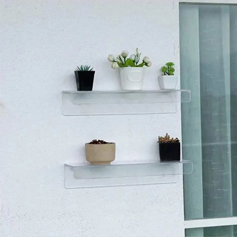 Kitchen Multifunctional Seasoning Rack Wall-Mounted Acrylic Display Rack Home Decoration Bathroom Kitchen Essential