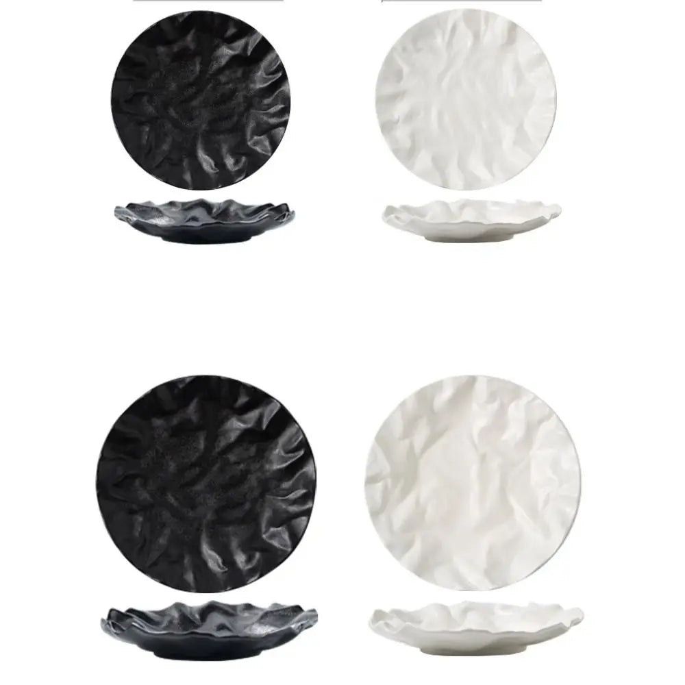 Kitchen Organizer Ceramic Western Cuisine Plate Reusable Creative Storage Dish Multi-Function Steak Plate Commercial