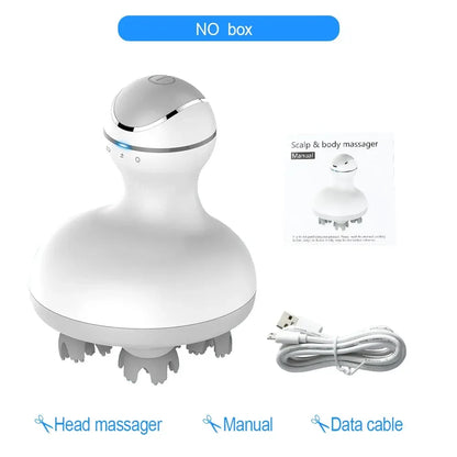 Wireless Electric Neck & Head Massager – 3D Scalp & Deep Tissue Massager for Hair Growth, Stress Relief & Body Relaxation