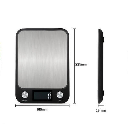 Kitchen Scale 5/10/15Kg Weighing Food Coffee Balance Digital Scales Stainless Steel Design Cooking and Baking Measuring Tools
