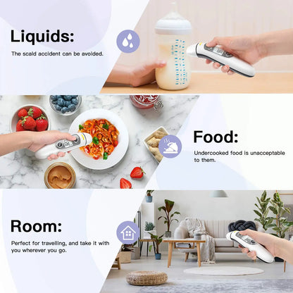 Kingclinic Digital Ear & Forehead Thermometer – 1-Second Fast Reading for Kids, Adults & Family Use