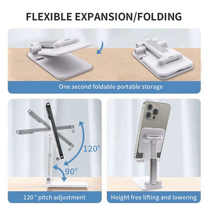 Adjustable Desktop Phone & Tablet Holder – Flexible Lazy Stand Mount for iPhone 17/16/15/14, Samsung & Xiaomi