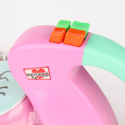 Dual Dog Retractable Leash for 2 Dogs – 10ft Auto-Untangle Reflective Leads, 50lbs Per Dog, Color-Coded Control