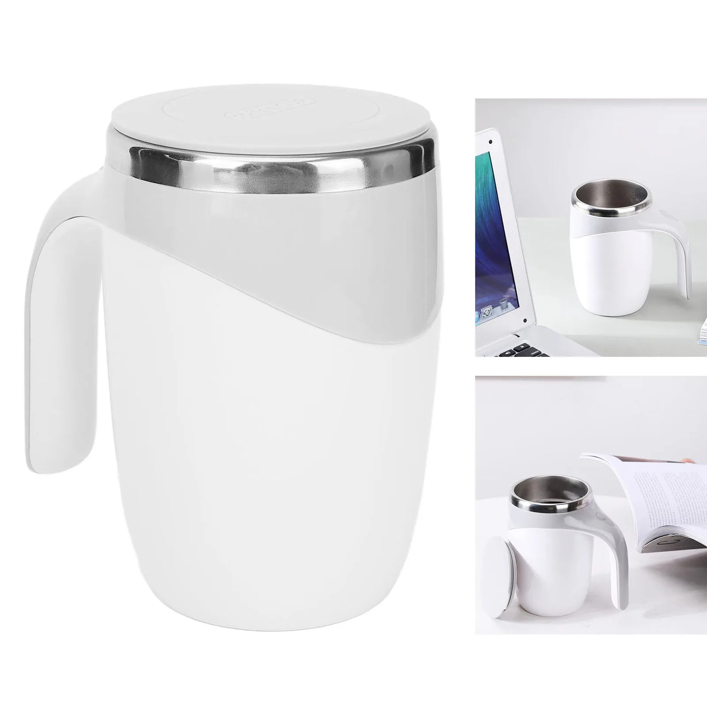 E5 Self-Stirring Mug – Electric Magnetic Rotating Mixing Cup for Coffee & Milk
