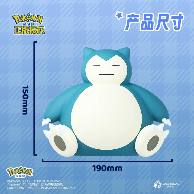 Pokémon Snorlax Patting & Gengar Sitting Figurines – Cartoon Collectible Ornament with Gift Box for Holidays
