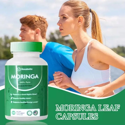 Organic Moringa Capsules – Immune Support & Gut Health Supplement