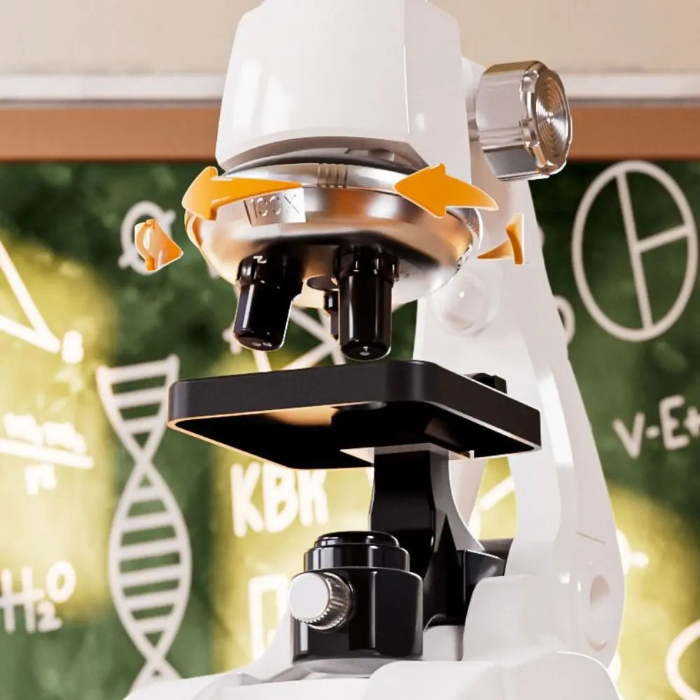 HD Kids Microscope Kit - 200x to 1200x Magnification with Specimens for Beginners