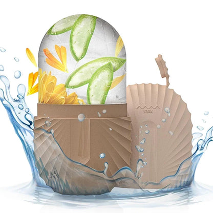 Ice Face Roller - Silicone Cold Therapy Massage Tool for Puffiness, Wrinkles & Pore Tightening