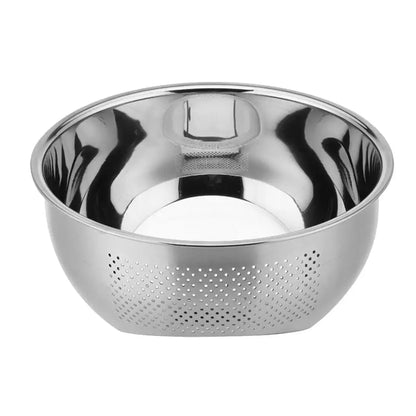 Kitchen Strainer, Stainless Steel Colander Rice Washer Vegetable Fruit Washing Bowls for Cleaning , Rice, and , Kitchen Tools
