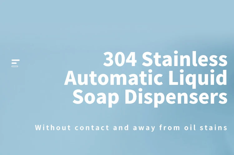 Automatic Touchless Soap Dispenser – Smart Sensor Kitchen & Bathroom Soap Machine, 304 Stainless Steel