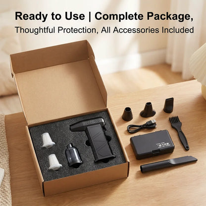 Violent Fan 400000RPM Brushless Turbo Jet Blower – 53m/s Powerful Air Blower & Vacuum Dust Cleaner, Type-C Fast Charging