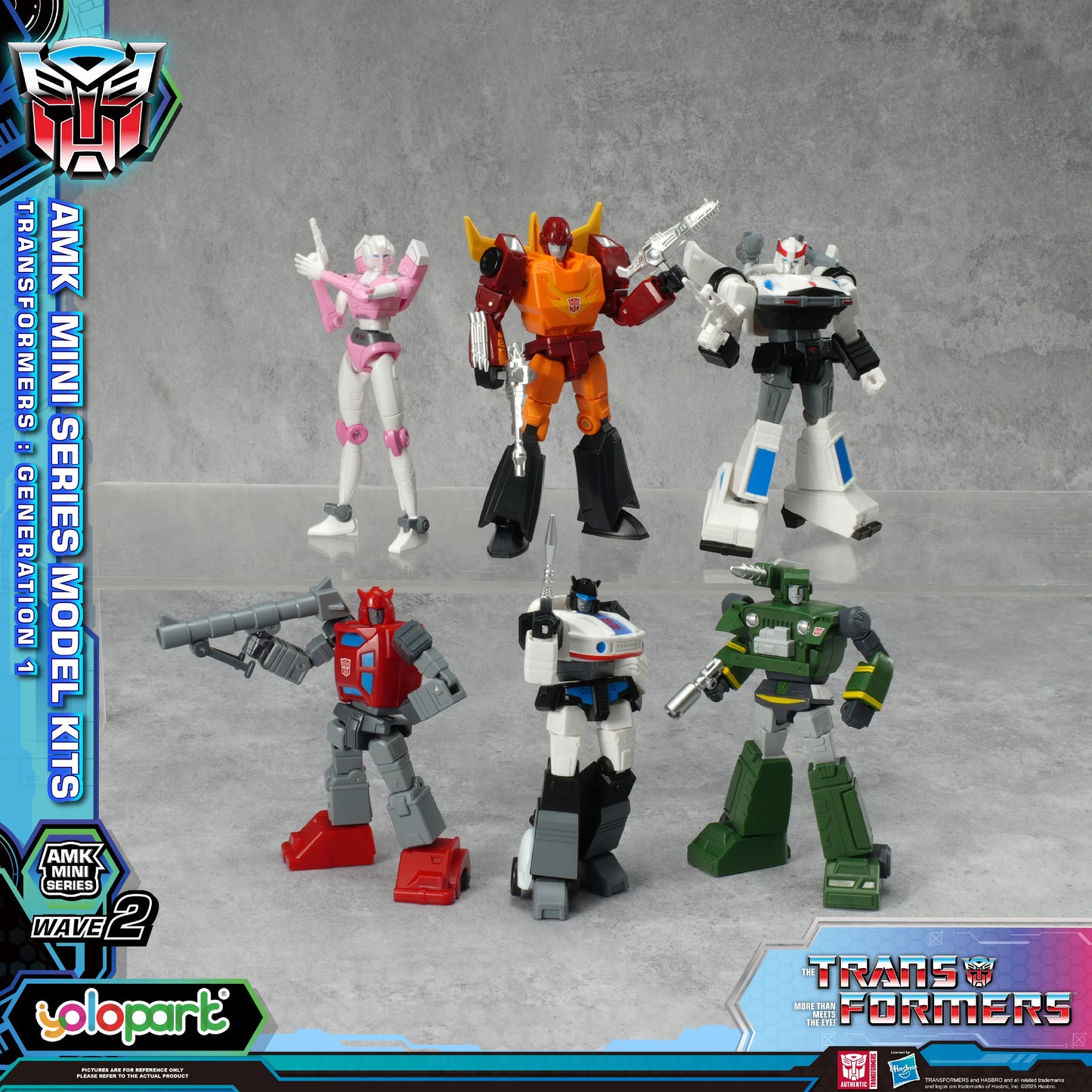 Transformers G1 AMK Mini Series Model Figures – Hound, Jazz, Prowl, Cliffjumper, Rodimus Prime & Arcee