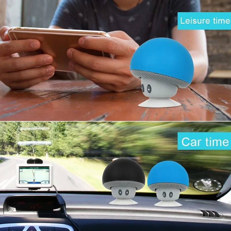 Wireless Bluetooth Speaker with Subwoofer – 30ft Range, Suction Cup for Outdoor, Cycling & Picnic