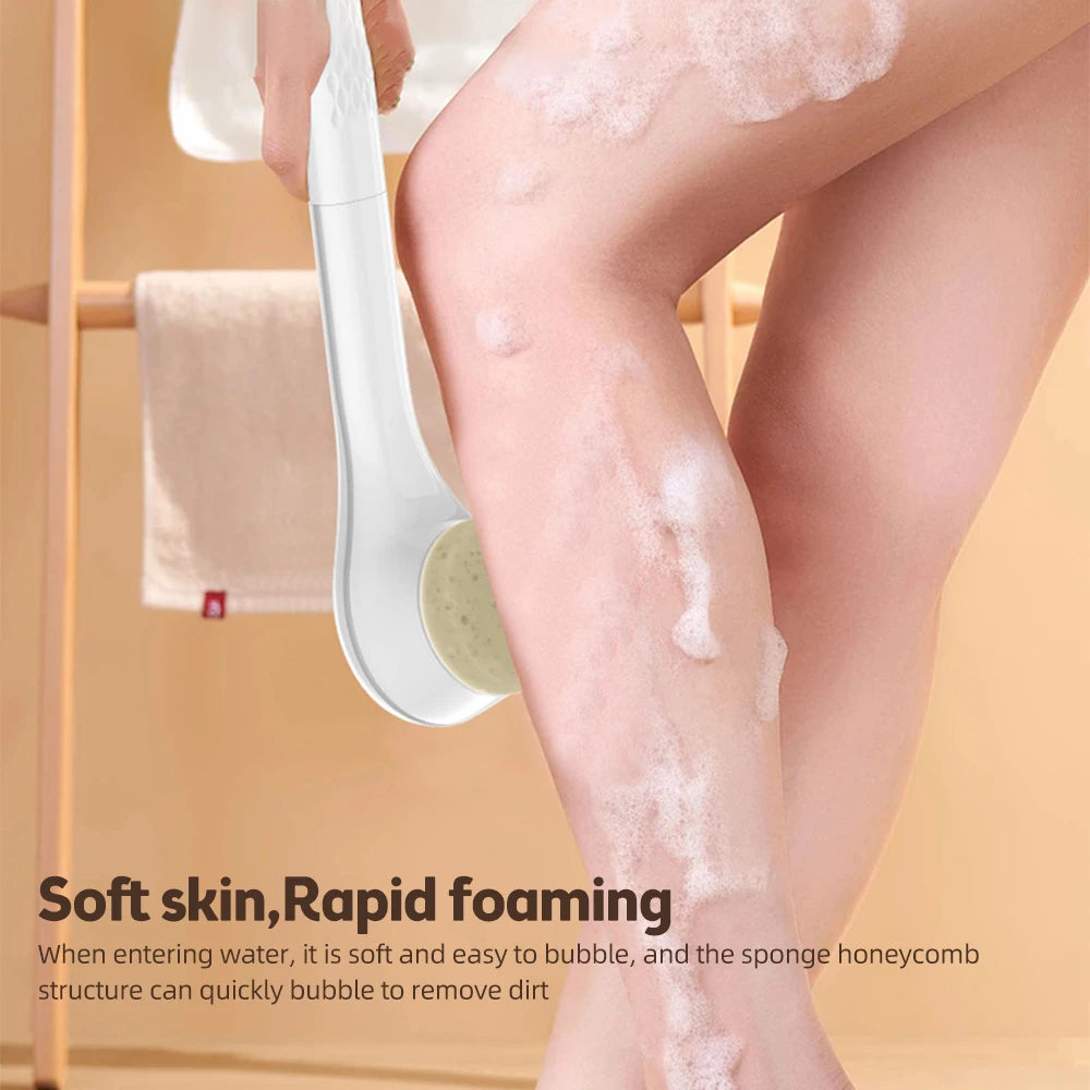 Electric Shower Brush – Rechargeable IPX7 Waterproof, 3-Speed 6-in-1 Wireless Body Scrubber