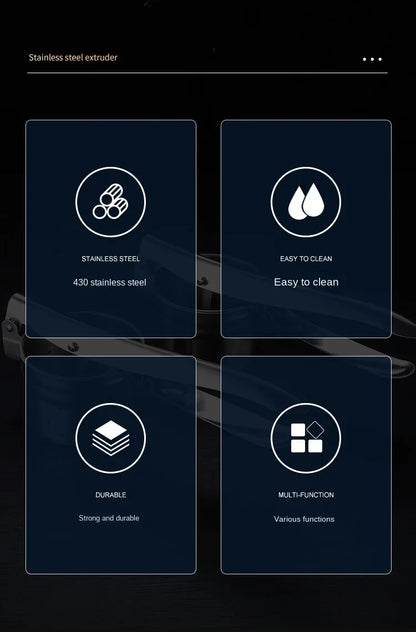 Kitchen Multifunctional Tool Stainless Steel Manual Juicer For Fruits And Vegetables Vegetable Filling Squeezer Simple Operation