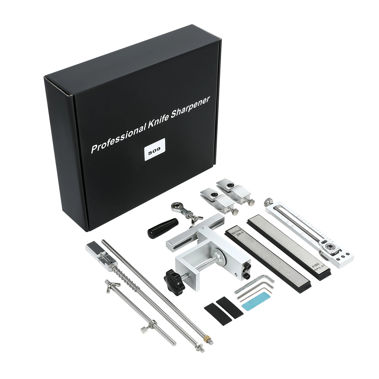 S09 Professional kitchen chef knives and accessories Knife sharpener machine with diamond rolling sharpener sharpening stone