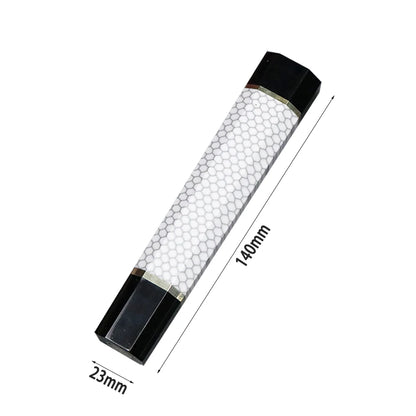 DIY Kitchen Environmentally FriendlyNatural Resin Yellow Ebony White Shadow Wood Details Accessories Octagonal Handle EDC Tools