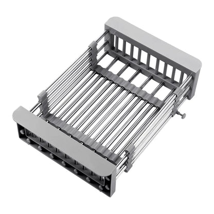 Kitchen Drain Rack Stainless Steel Retractable Sink Rack Storage Rack Household Tableware And Dishes Storage Rack