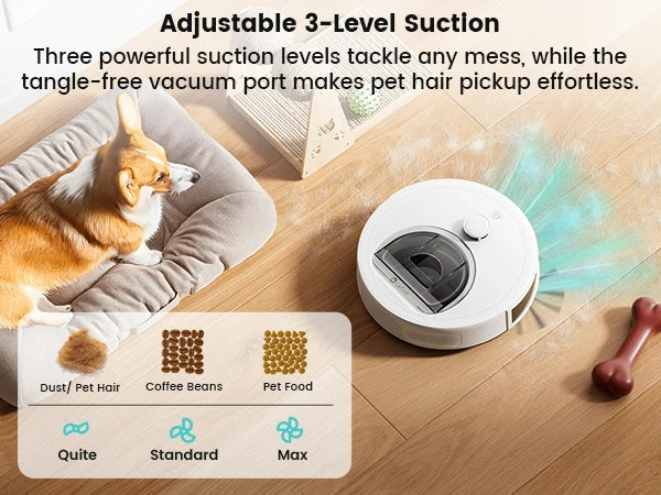 Lefant M330S Robot Vacuum & Mop – LiDAR Navigation, 6000Pa Suction, WiFi/Alexa/App Control, Self-Charging