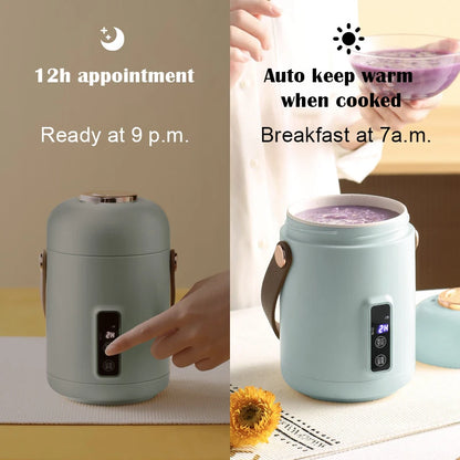 Portable Electric Hot Water Cup & Mini Rice Cooker – Fast Heating Stew Pot for Soup, Porridge & Travel Cooking