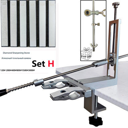 S09 Professional kitchen chef knives and accessories Knife sharpener machine with diamond rolling sharpener sharpening stone