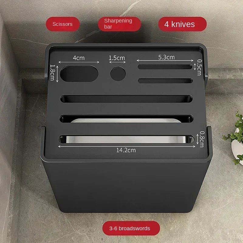 Multi-Functional Kitchen Accessories Knife Rack Kitchen Knife Rack Knife Rack Kitchen Draining Magnetic Kitchenware Knife Block