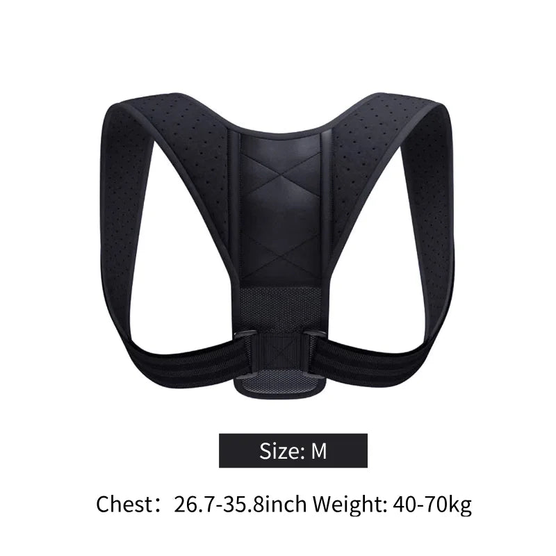 Back Posture Correction Belt – Breathable Unisex Support for Hunchback Prevention & Sitting Posture Improvement