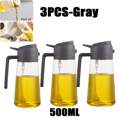 Oil Spray Bottle –  200/300/500ML , reliable  Plastic Cooking Sprayer, Olive Oil, Vinegar & BBQ