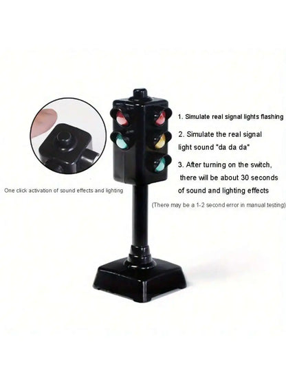 Mini Traffic Light Toy – Kids’ Road Safety Puzzle & Educational Traffic Sign Set