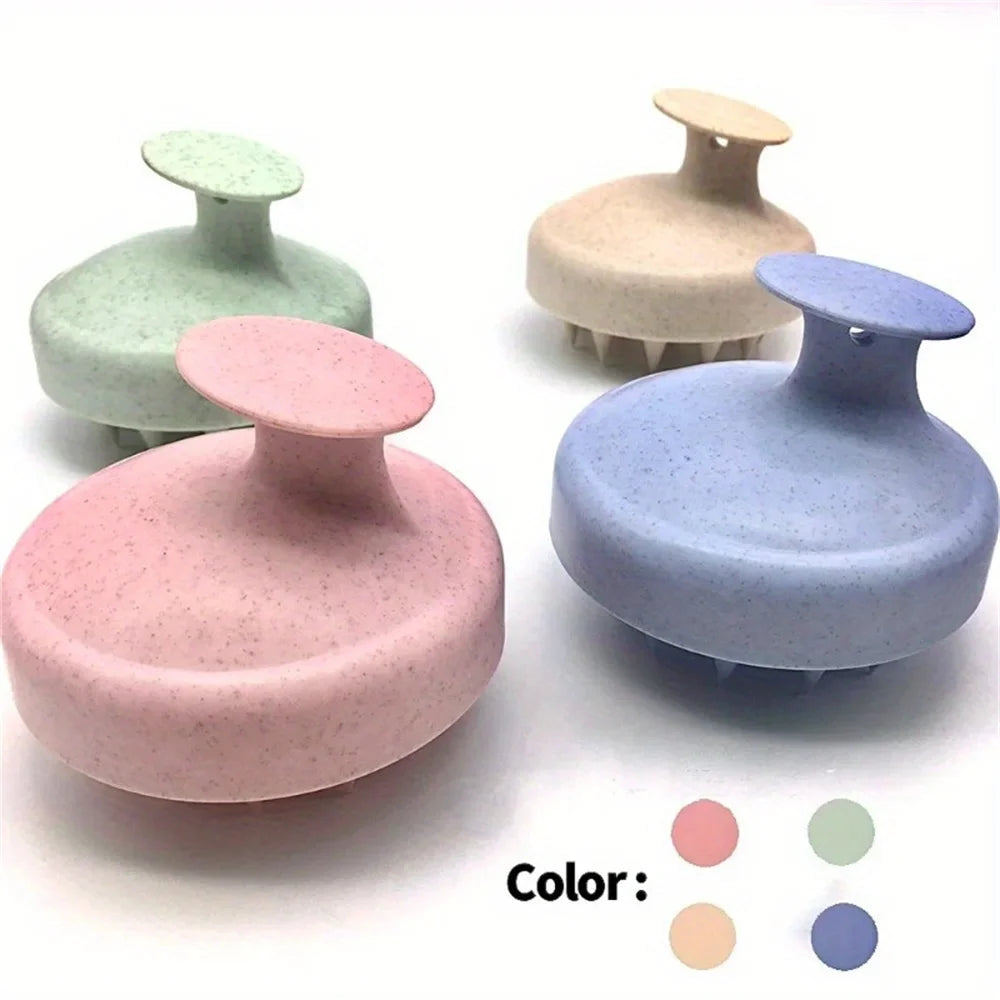 Silicone Shampoo Brush – Scalp & Body Massage Bath Shower Brush for Hair Washing