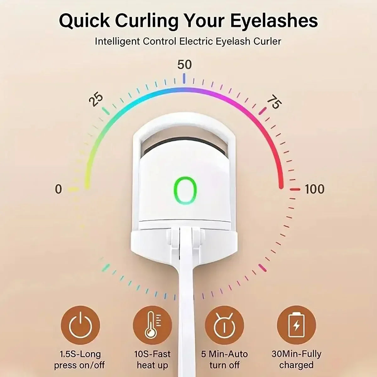The Warm Curl Eyelash Curler – Safe, Smart Lash Lifting with Perfect Arch, No Batteries, No Pinch