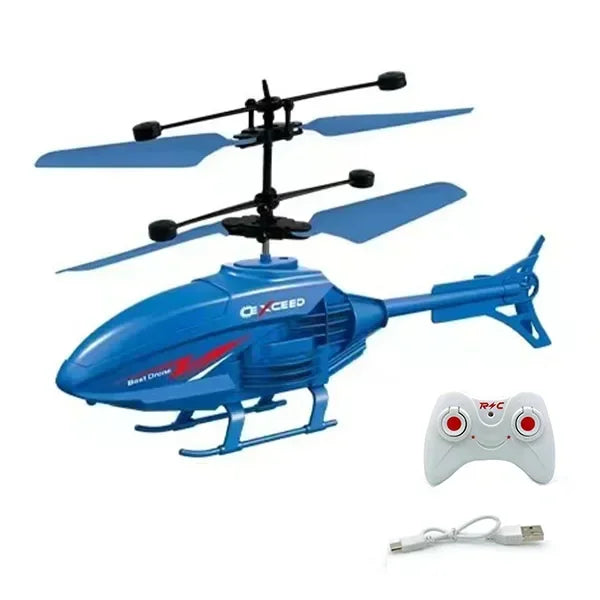 Remote Control Induction Helicopter Drone – Crash-Resistant, Dual-Mode Suspended RC Aircraft Toy with Lighting