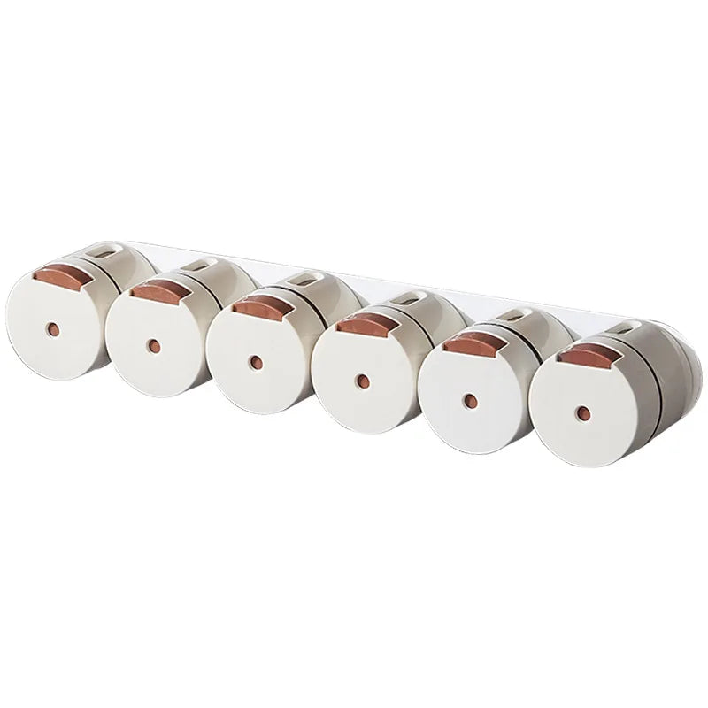 Kitchen Supplies Magnetic Spice Jars Set Pepper Seasoning Plastic Spice Tins Storage Jars Tins Sprays Organizer Rack Home