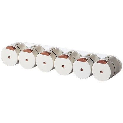 Kitchen Supplies Magnetic Spice Jars Set Pepper Seasoning Plastic Spice Tins Storage Jars Tins Sprays Organizer Rack Home