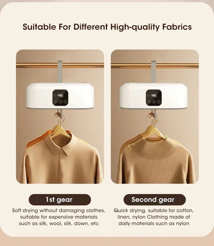 Mini Portable Dryer Foldable Electric Dryer Intelligent Timed Fast Drying Household Cabinet with Drying Bag Compact Travel Style