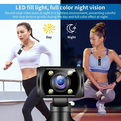 Xiaomi 8K HD Handheld Pocket Camera – 180° Rotating Mini Wearable Night Vision Outdoor Sports Camera