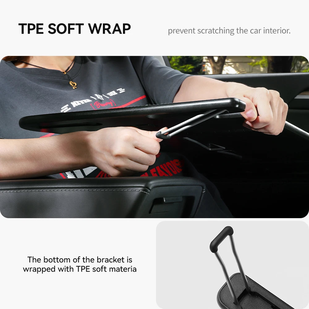 YZ Portable Steering Wheel Laptop & Food Tray – Car Desk for Tesla Model S/X/3/Y/Highland Juniper 2018–2025