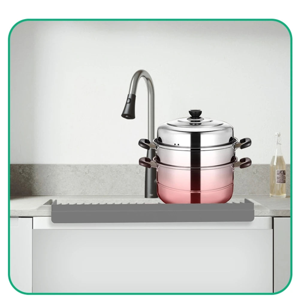 Kitchen Sink Edge Protector Silicone Bathtub Wash Basins Splash Guard Countertop Protector  Prevent Splashes Accessories