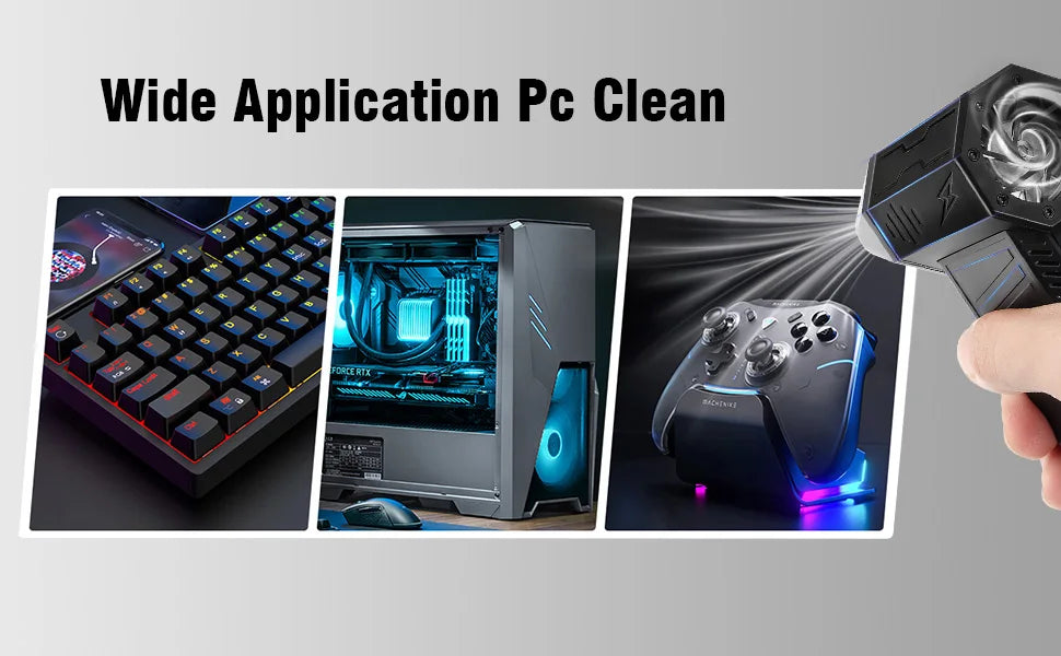 X3 Ultra Turbo Jet Fan 180000RPM – Mini Handheld Compressed Air Duster for Car Drying, PC & Home Cleaning (Type-C Rechargeable)